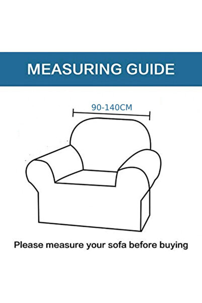 fun zone MTL Single Stretch Sofa Cover Light Grey 90x140cm