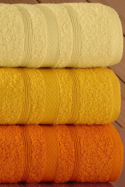 DNZGÜLCAN Σετ πετσετών Lera 4 τεμαχίων 50x90 Πετσέτες χεριών και προσώπου 100% βαμβάκι