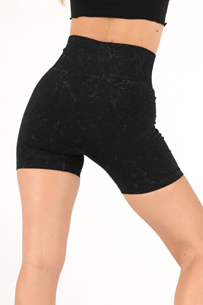 Doremi High Waist Acid Washed Short Sports Leggings