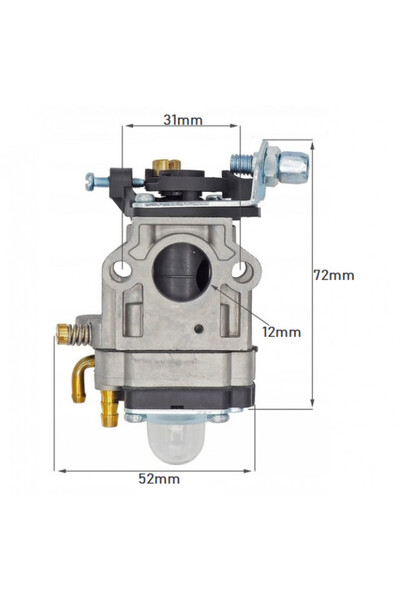 China Carburator pentru motocoasă chinezească (12mm)
