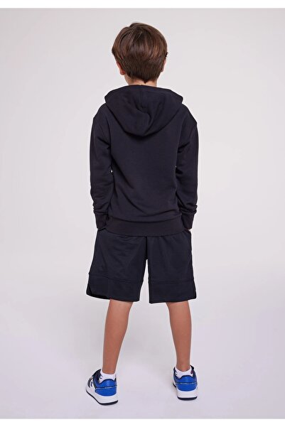 Champion Children's Spray Hooded sweatshirt navy blue