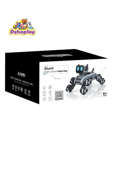 Pshoplay Bilekten Kontrol Şarjlı Buharlı 8 Tekerli Araba – 2.4G Akıllı Hareketli Köpek Model