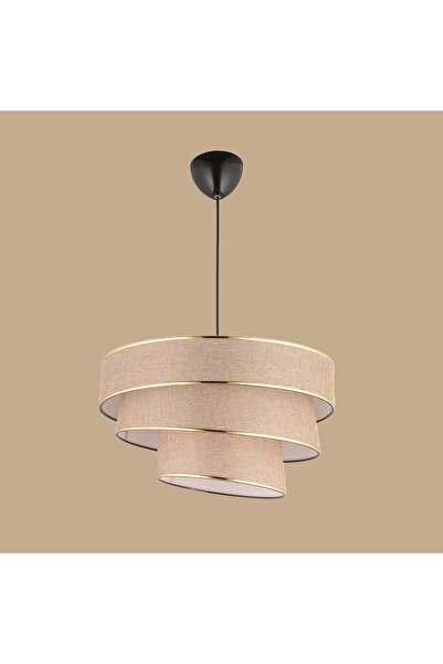 Bella Maison Levi 3 Katlı Sarkıt Avize Kahverengi (40x70 cm)