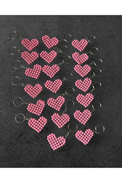 Tudi Home 20 قطعة سلسلة مفاتيح على شكل قلب كهدية