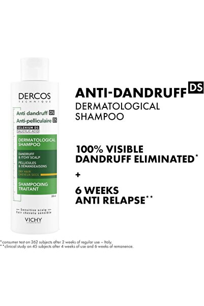 NONAMEE Vichy Dercos Anti-Dandruff Shampoo for Dry Hair
