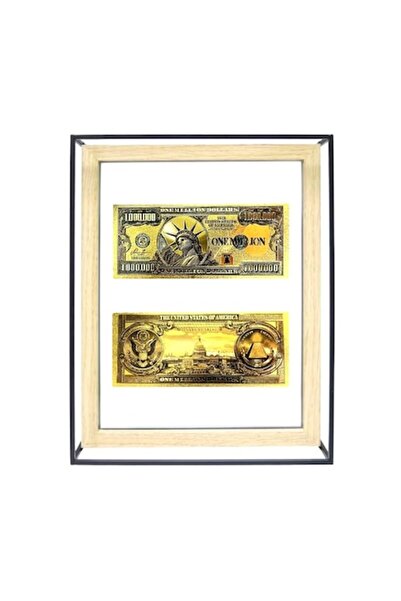 BLA BLA FOAM One Million Dollars Frame - Transparent Money Display Frame, Feng Shui Lucky Amulet, 30x23 cm
