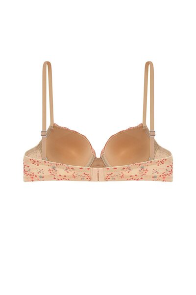 Wonna Alba Cotton Printed Padded Maximum Grip and Seamless Form - 2743 - Ecru Skin