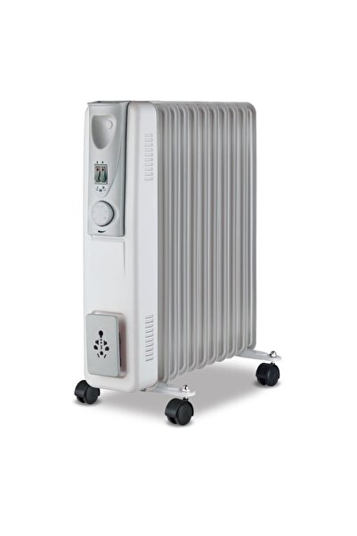 VICTRONIC VC11 Oil-Filled Electric Radiator, 11 Fins, Thermostat, 3 Power Levels, Max 2500 W
