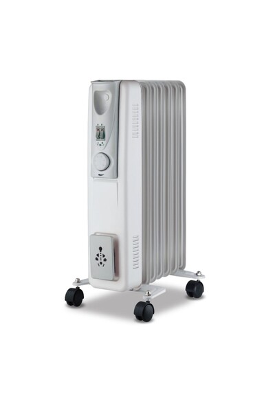 VICTRONIC Radiator electric cu ulei, 7 aripioare, cu termostat, 3 niveluri de putere, max. 1500 W, OFR7
