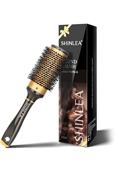 genernic فرشاة شعر مستديرة من الألومنيوم مقاس 43 مم من SHINLEA للشعر المجعد