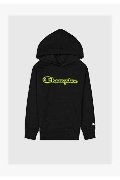 Champion Kids' Spray Hooded Sweatshirt, black