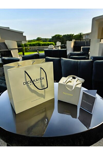 Dice Kayek 2 Yıl Garantili Çelik Kasa Ve Kordon 5 Atm Suya Dayanıklı Kadın Kol Saati+Bileklik DC.001