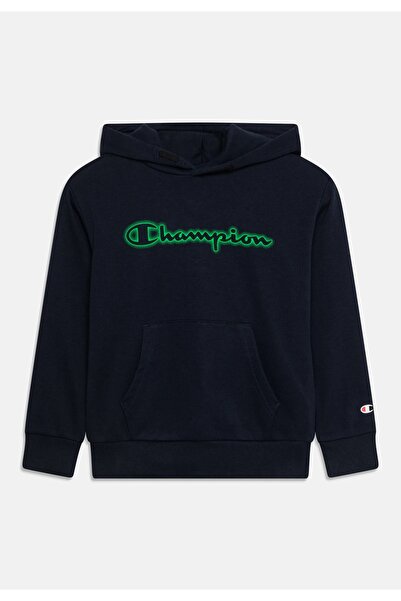 Champion Children's Spray Hooded sweatshirt navy blue