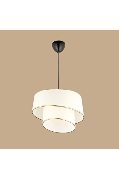 Bella Maison Levi 2 Katlı Sarkıt Avize Beyaz (70x35 cm)