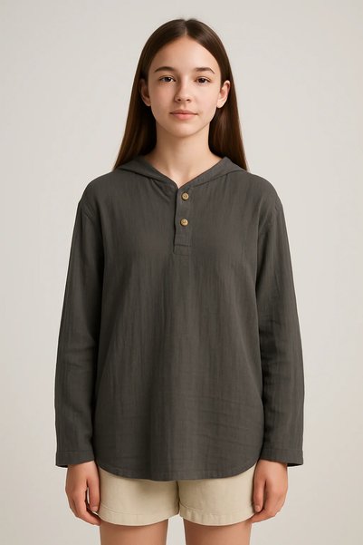 RG Brand Φούτερ με κουκούλα για εφήβους, unisex, 100% βαμβακερό, μουσελίνα, κ...