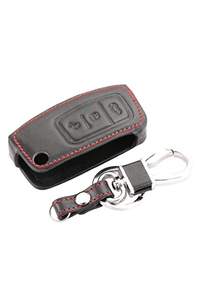 VTH Leather key case for Ford (Fiesta, Focus, C-Max, Galaxy, Kuga, Mondeo MK4, S-Max) - Model 1