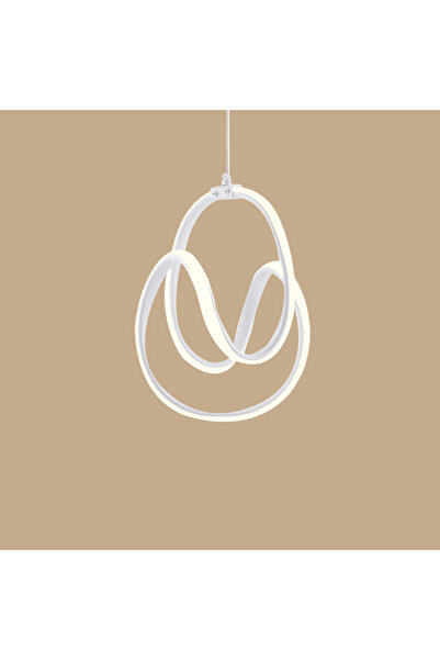 Bella Maison Ruby Led Sarkıt Avize Beyaz (75x30 cm)