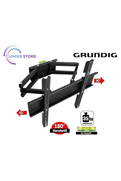 Grundig 43 GJQ 9100 43” 4K UHD 32”- 55” Çift Kollu Hareketli Lcd Led Tv Askı ...