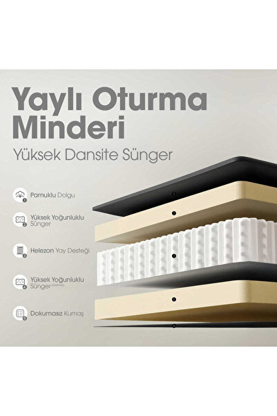 Adore Mobilya New York Çalışma Sandalyesi - Koyu Gri 65x96,5-102,5x68 cm