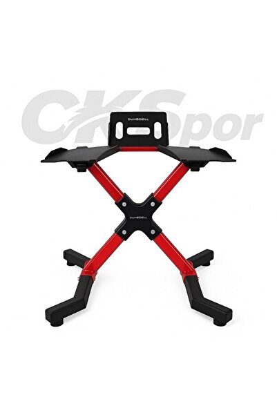 Genel Markalar Dambıl Standı Kırmızı – Ev Spor ve Ağırlık Dambıl Rafı