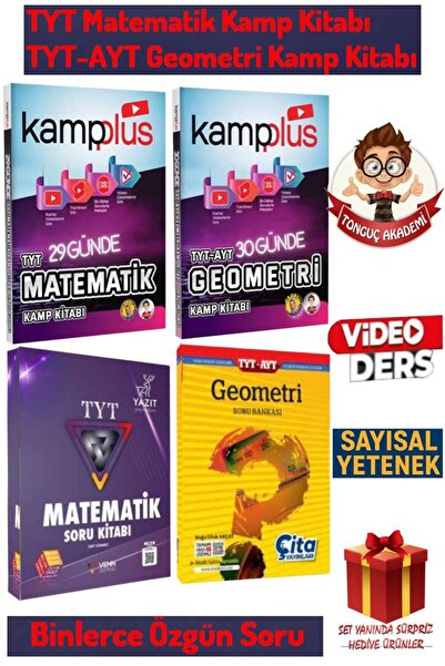 Tonguç Yayınları Tonguç Akademi TYT 29 Günde Matematik Kamp Kitabı+TYT AYT Ge...