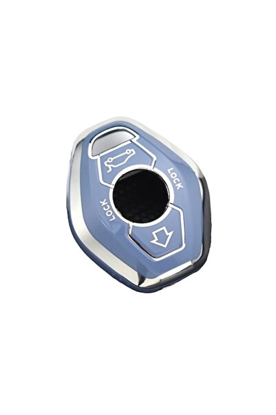 VTH Husă cheie gri cu diamant pentru BMW - compatibilă cu multe modele BMW