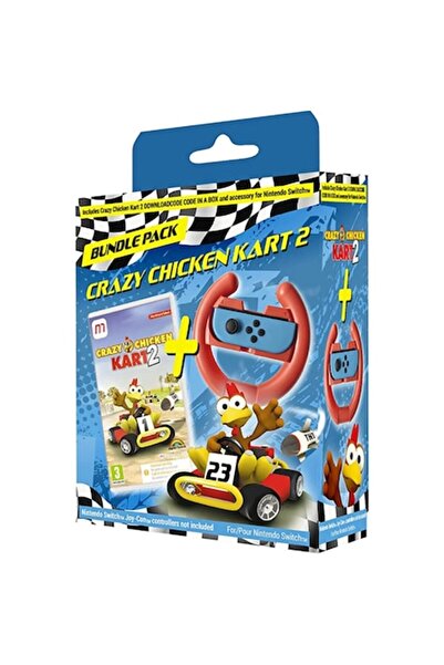 OEM Crazy Chicken Kart 2 Steering Wheel Bundle for NSW