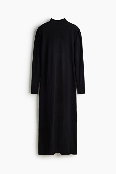H&M İnce Triko Maksi Elbise