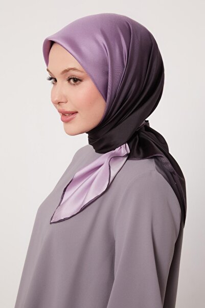 Levidor K.Mor Geçişli Twill İpek Eşarp