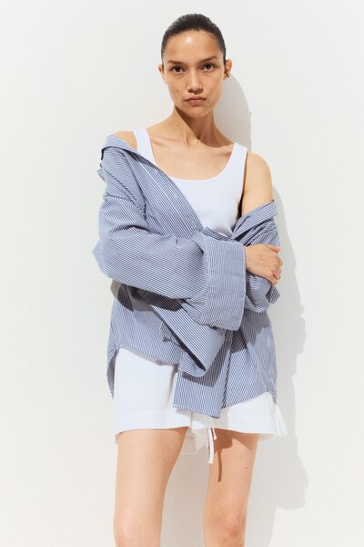 H&M MAMA Büzgü Bağlı Muslin Şort