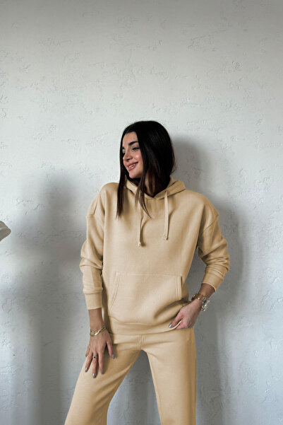 YAKAMEL SET DE Trening pentru Femei, cu Bluză de Trening cu 3 Fire și Detalii...