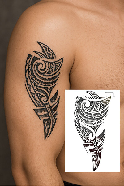 TAKIŞTIR Geçici Tribal Figürlü Dövme Tattoo