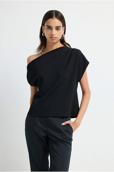 adL Degaje Yaka Kolsuz Bluz