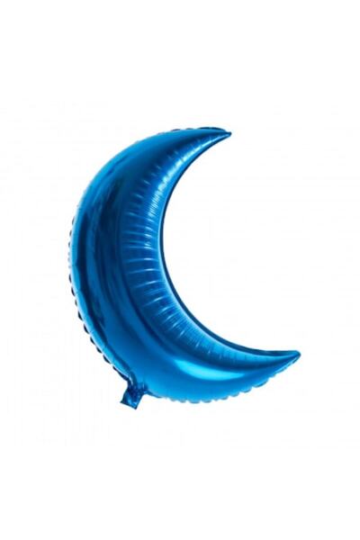 Domi Party & Gifts Balon folie, Semilună, 60 cm, Albastru