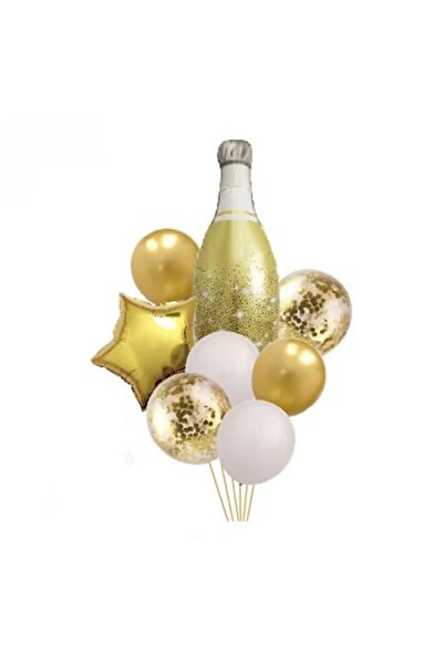 Domi Party & Gifts Set de 5 baloane folie cu șampanie