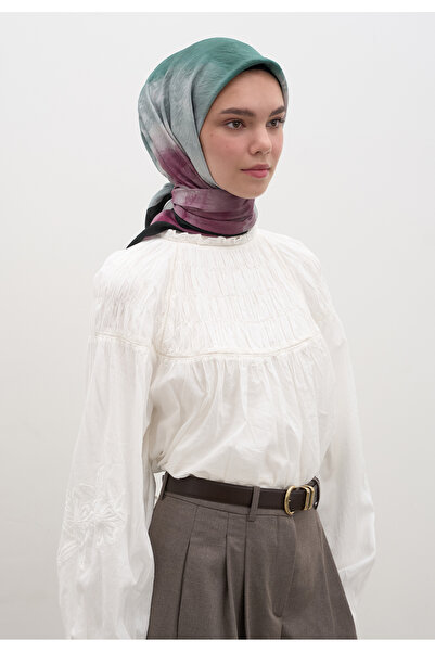 Fresh وشاح من القطن والفسكوز من أومبري ديسين باللون الأخضر النعناعي