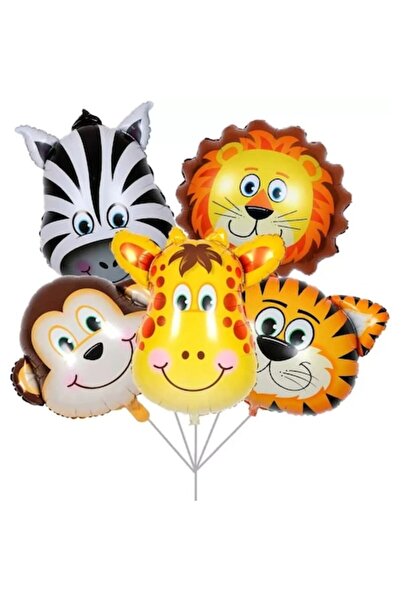 Domi Party & Gifts Set de 5 baloane folie cu animale 35 cm - Petrecere în jun...