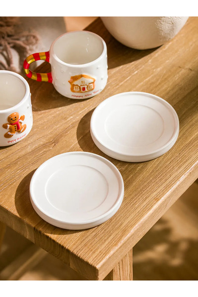 LC Waikiki Lcw Home Mixed Porcelain Coffee Cup Set for 2 People 90 ml