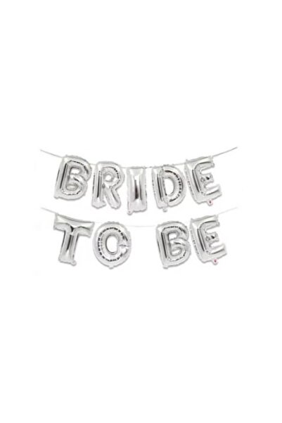 Domi Party & Gifts Set of 10 'Bride To Be' Foil Balloons - Silver