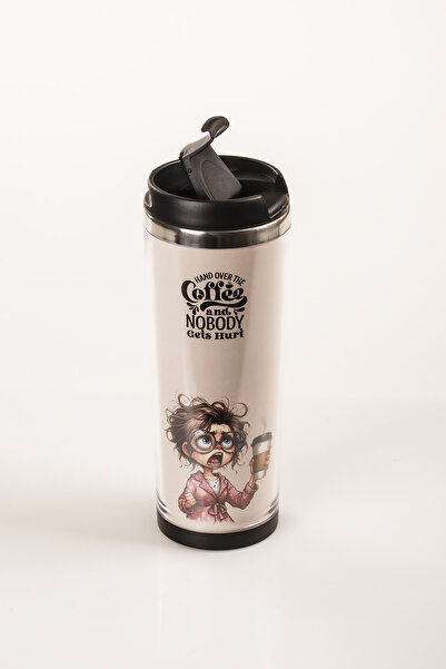 MUKKO HOME 360 ml Steel Thermos Mug – Designed by Coffee Lady, Steel Inner Chamber, Hot and Cold Beverage Cup