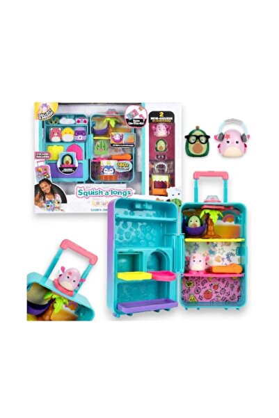 Jazwares Set de joacă Mini-Squish Suitcase (2,5 cm) - Austin Avocado și Cailey Crab Roz