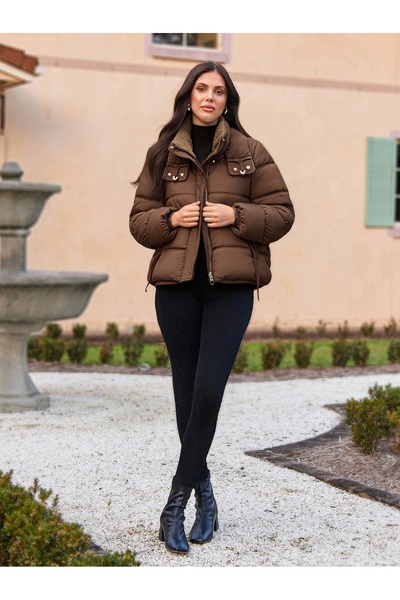 SETTY KOOP Women's Winter Puffer Jacket with Hood and Adjustable Waist - winter jacket for women