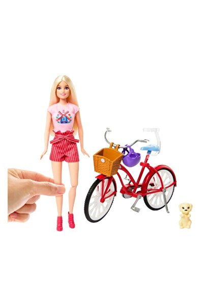 mattel Doll Set with Accessories, Mattel, Bicycle, Multicolor, 29x10.5 cm