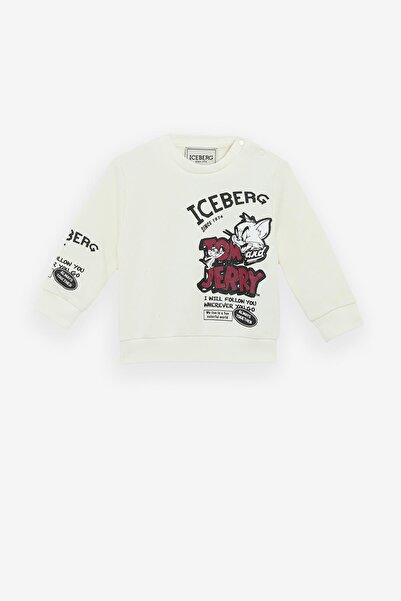 Iceberg Bg Store Baby Boy Off-White Sweatshirt