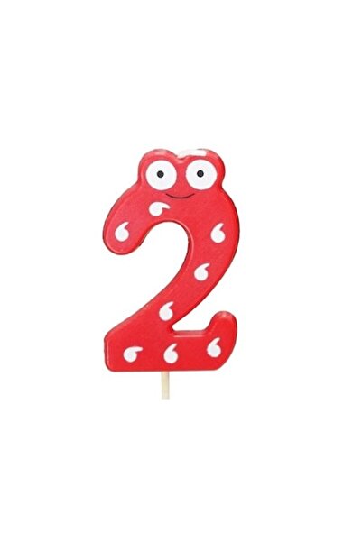 Domi Party & Gifts Lumânare tort cu ochi, Wow Shop, numărul 2, Roșu