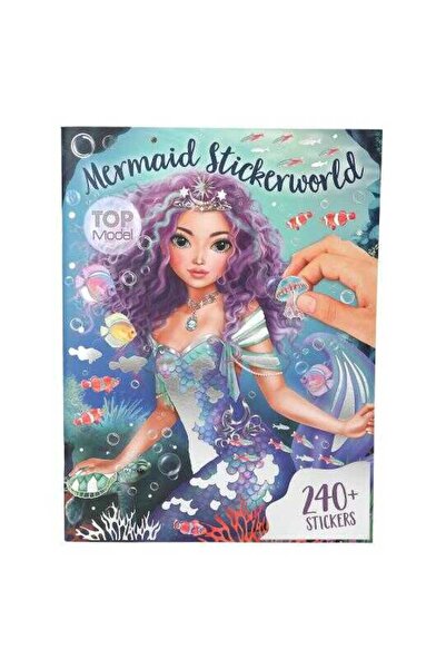 Top Model كتاب ملصقات حورية البحر المعدنية من توب موديل 0413395