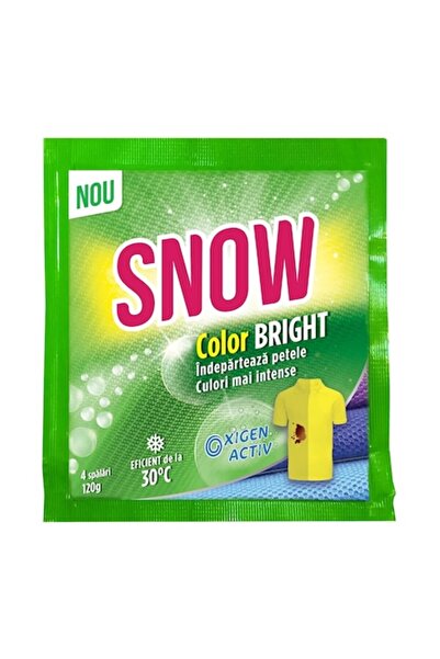 Snow Pachet de 6 x Pudră pentru îndepărtarea petelor Color Bright, 120 g