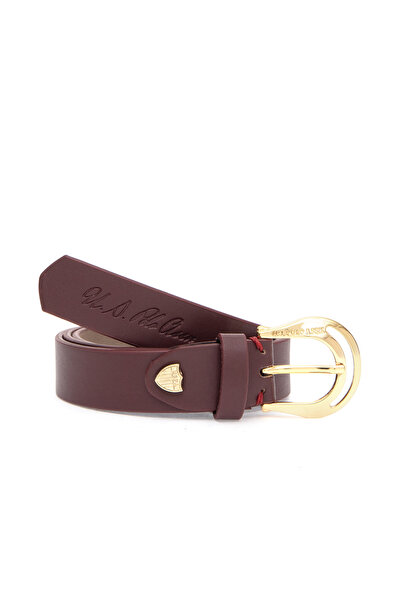U.S. Polo Assn. Women's Burgundy Belt 50315058-Vr014