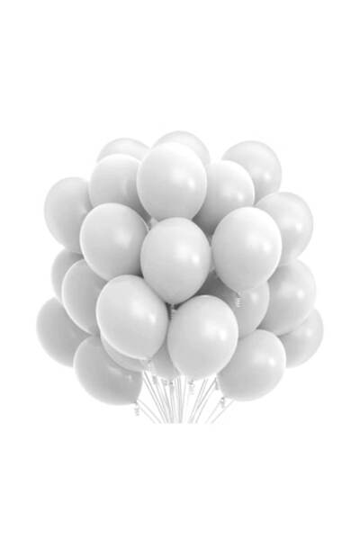 Gemar Set of 100 balloons, latex, white, 26 cm