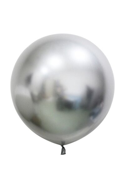 Domi Party & Gifts Balon Jumbo WOW Crom Argintiu 45 cm